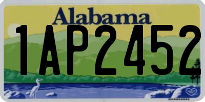 AL license plate 1AP2452