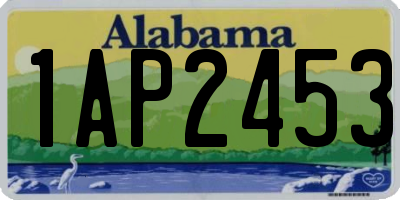 AL license plate 1AP2453