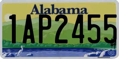 AL license plate 1AP2455