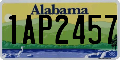 AL license plate 1AP2457