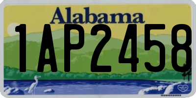 AL license plate 1AP2458