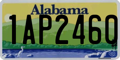AL license plate 1AP2460
