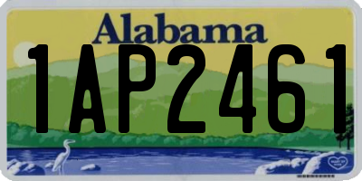 AL license plate 1AP2461