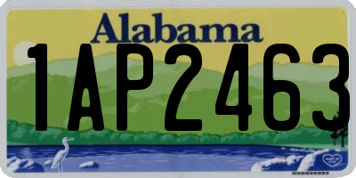 AL license plate 1AP2463
