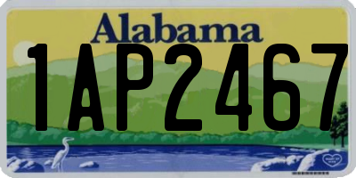AL license plate 1AP2467