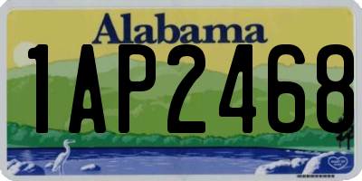 AL license plate 1AP2468