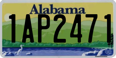 AL license plate 1AP2471