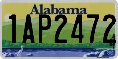 AL license plate 1AP2472