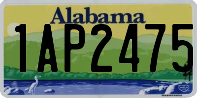 AL license plate 1AP2475