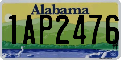 AL license plate 1AP2476