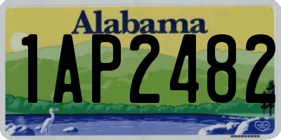 AL license plate 1AP2482