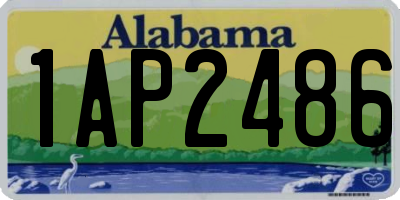 AL license plate 1AP2486