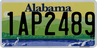 AL license plate 1AP2489