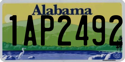 AL license plate 1AP2492