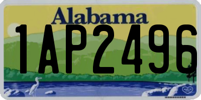 AL license plate 1AP2496