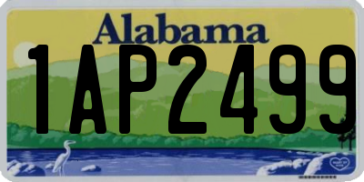AL license plate 1AP2499