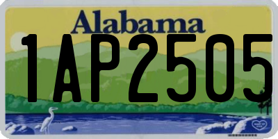AL license plate 1AP2505