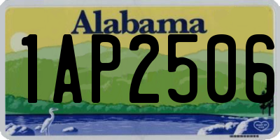 AL license plate 1AP2506