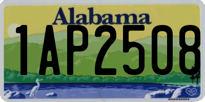 AL license plate 1AP2508