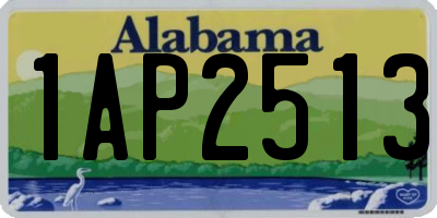 AL license plate 1AP2513