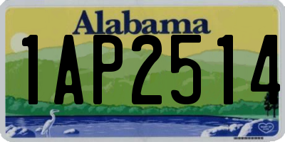 AL license plate 1AP2514