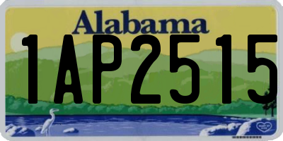 AL license plate 1AP2515