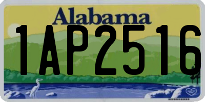 AL license plate 1AP2516