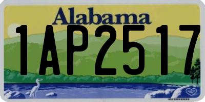 AL license plate 1AP2517