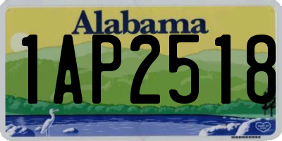 AL license plate 1AP2518