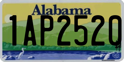 AL license plate 1AP2520