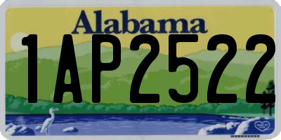 AL license plate 1AP2522