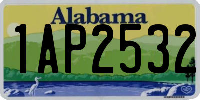 AL license plate 1AP2532