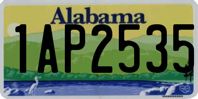 AL license plate 1AP2535