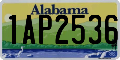 AL license plate 1AP2536