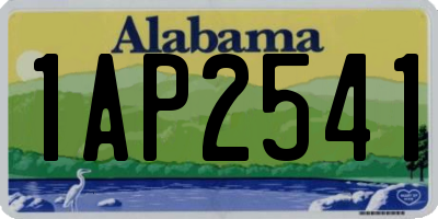 AL license plate 1AP2541