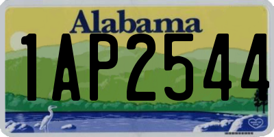 AL license plate 1AP2544