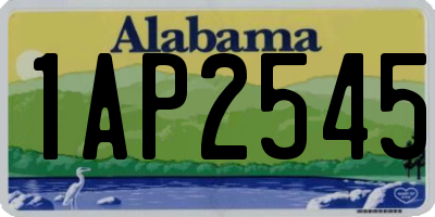 AL license plate 1AP2545