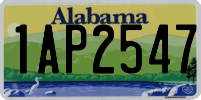 AL license plate 1AP2547
