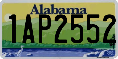AL license plate 1AP2552
