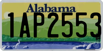 AL license plate 1AP2553