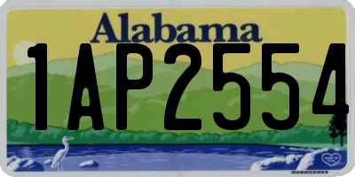 AL license plate 1AP2554