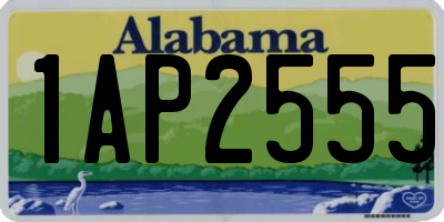 AL license plate 1AP2555