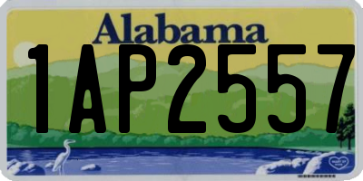 AL license plate 1AP2557