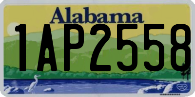 AL license plate 1AP2558