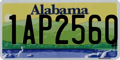 AL license plate 1AP2560