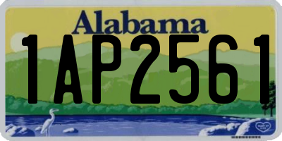 AL license plate 1AP2561