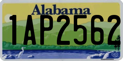 AL license plate 1AP2562