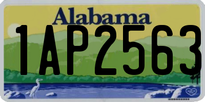 AL license plate 1AP2563