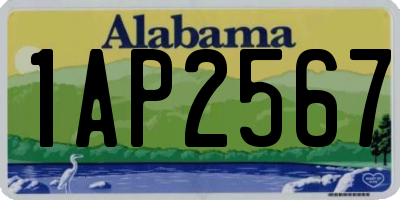 AL license plate 1AP2567