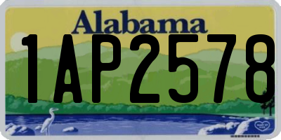 AL license plate 1AP2578